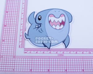 Happy Hammerhead Shark Vinyl Sticker