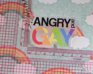 ANGRY and GAY Acrylic Charm