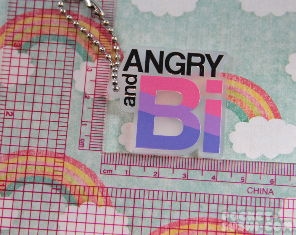 ANGRY and BI Acrylic Charm