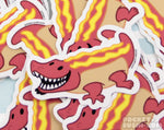 Hot Dog Gator Vinyl Sticker