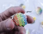 Muscular GAY Pride Rainbow Enamel Pin